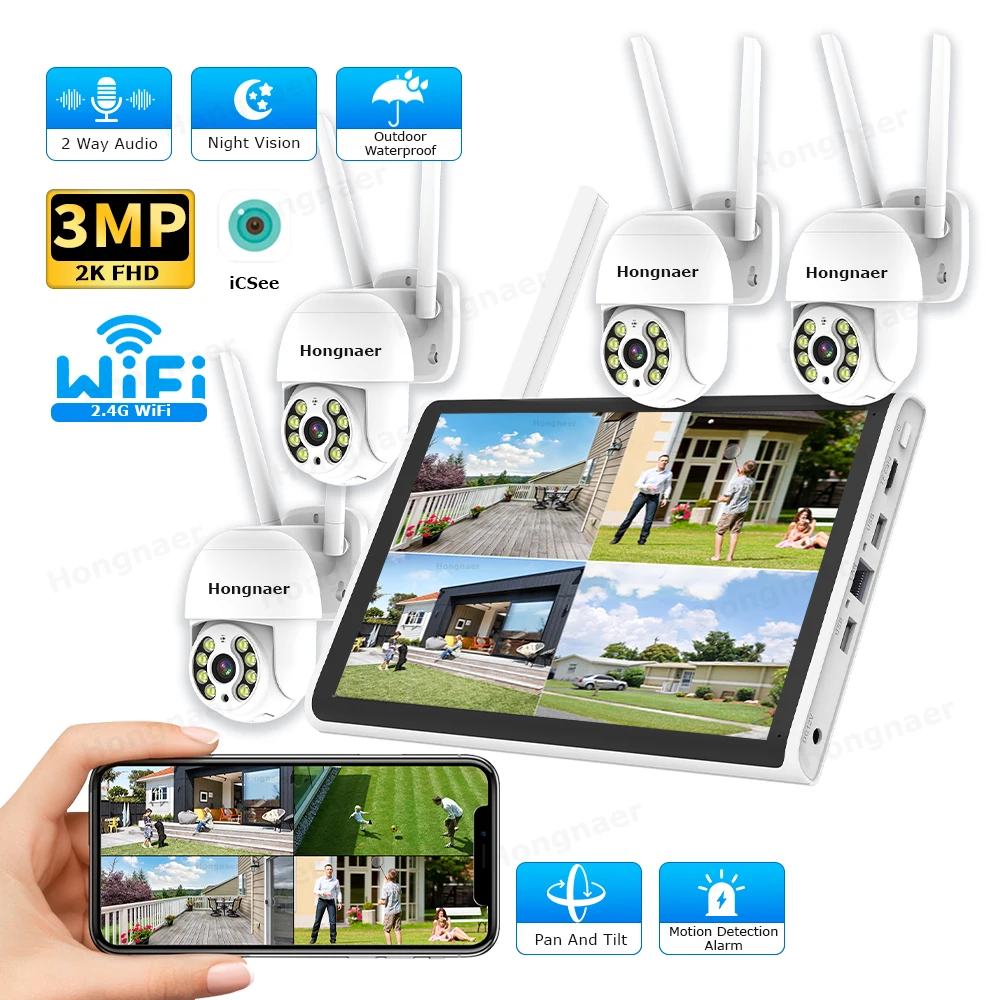 Home Security With Camera - Kit de Câmeras de Segurança Sem