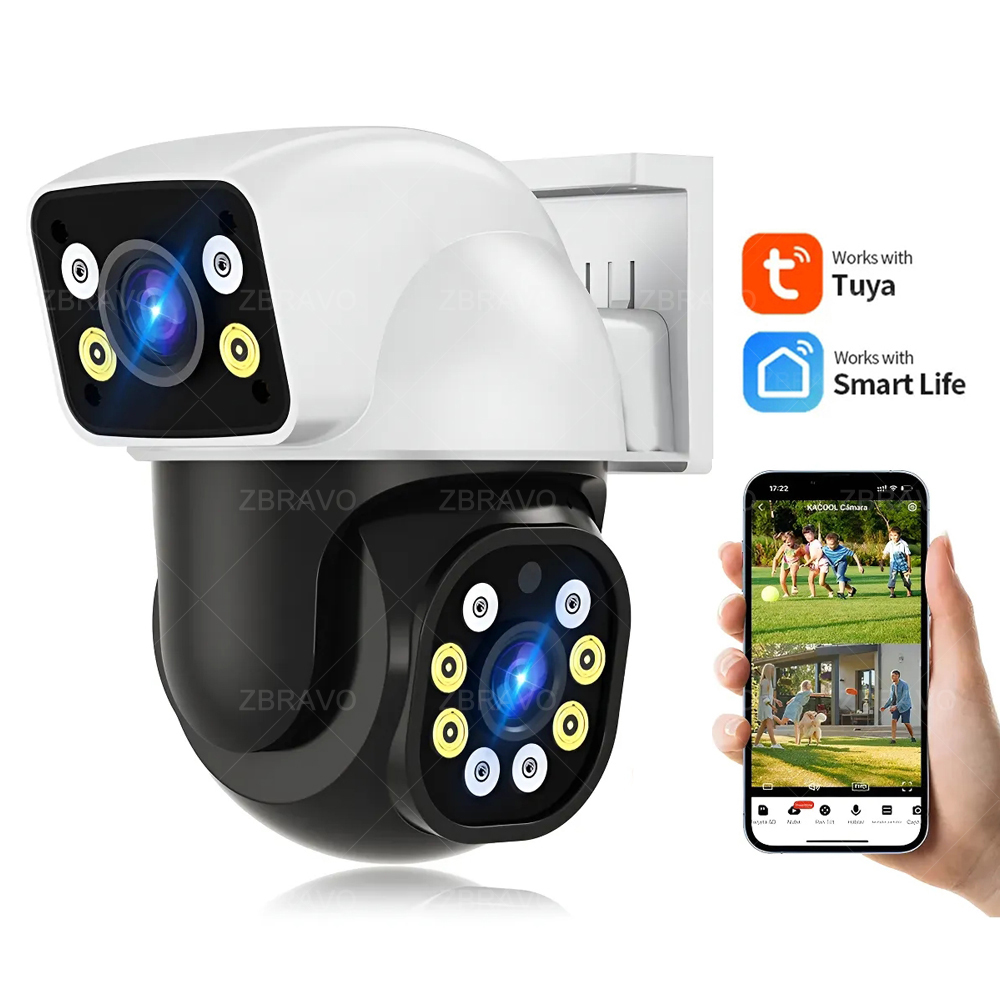 Home Security With Camera - Câmera Externa Smartlife 8MP WiFi Tuya