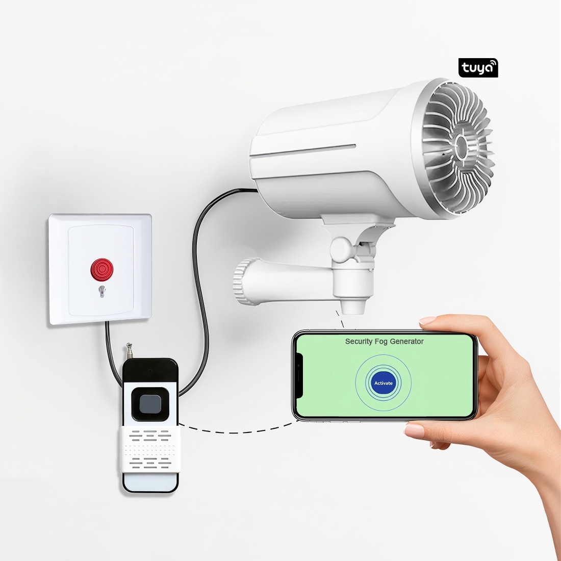 Home Security Fog System - Sistema de Segurança com Nebulização Antifurto,