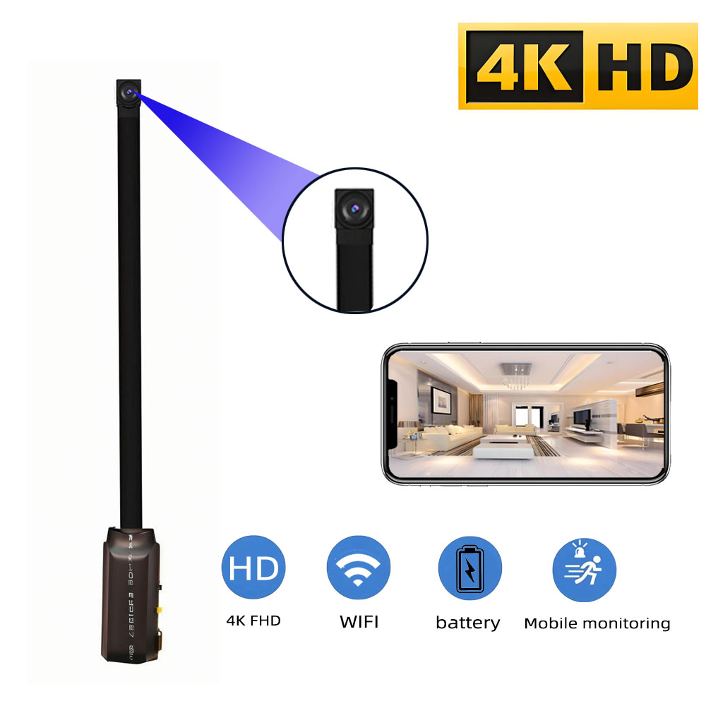 Hidden Camera Clock - Câmera Mini WiFi 4K HD, Suporta