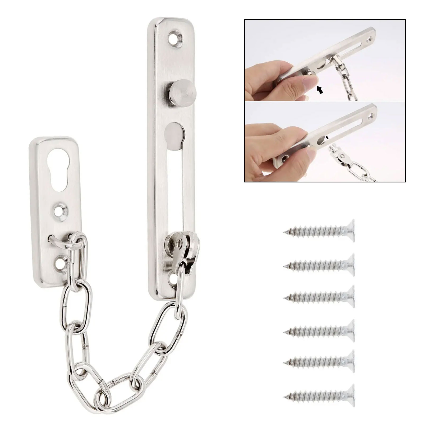 Door Chain Guard - Trava de Segurança Sólida para Porta