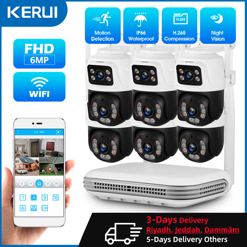 Home Security Diy - Kerui à prova d'água 6mp hd