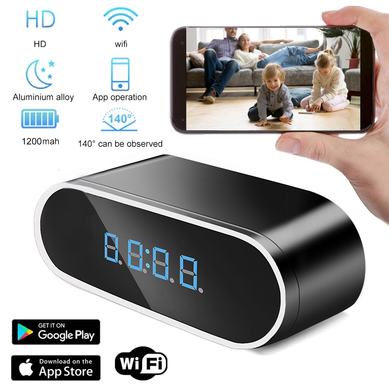 Hidden Camera Clock - WiFi Mini Clock Camera com Visão
