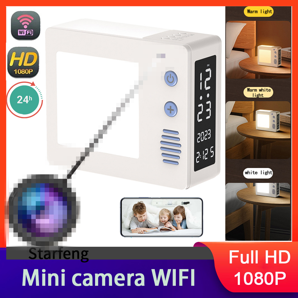 Hidden Camera Clock - Câmera Mini WiFi 1080P HD4K com