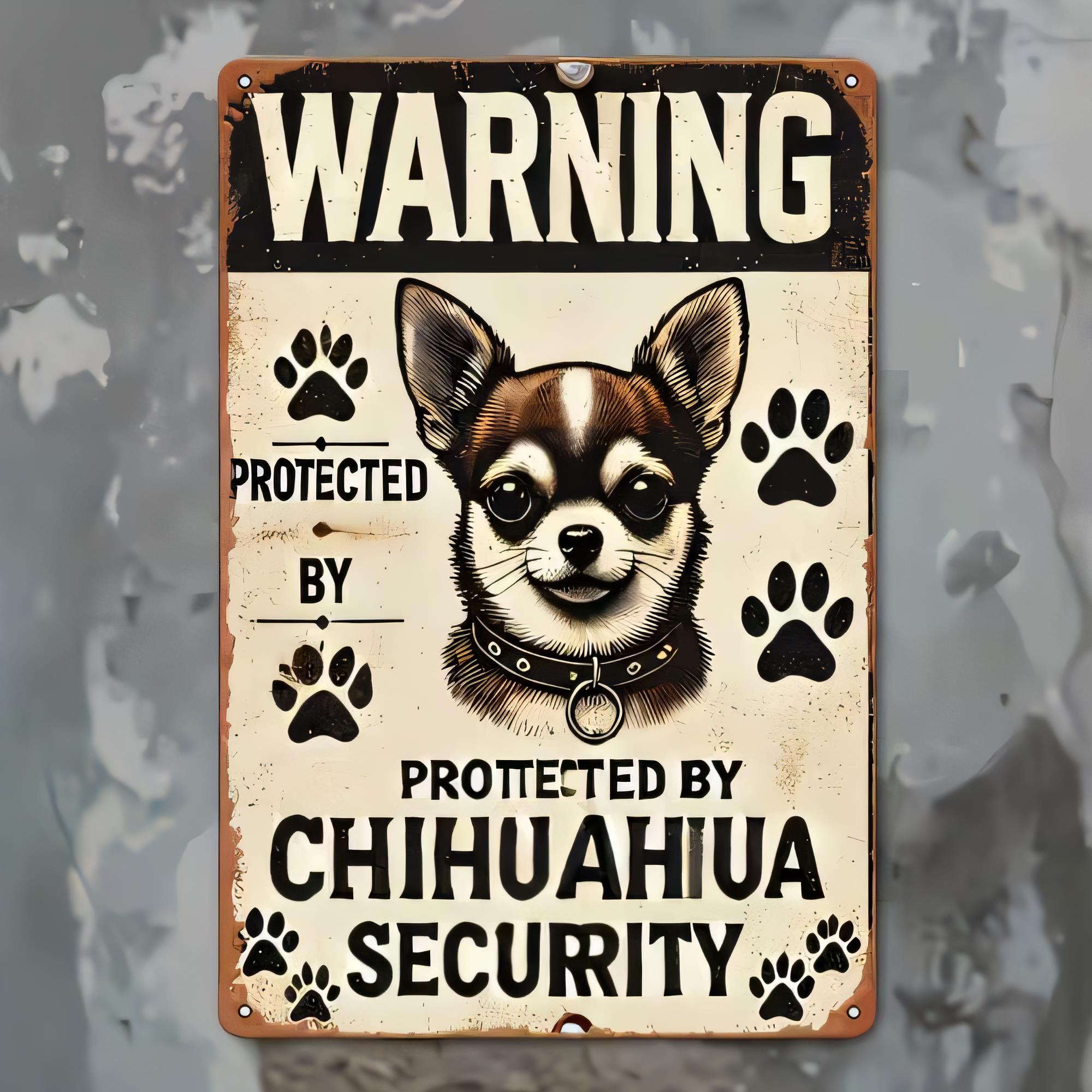 Home Security Bars - Placa de Metal Vintage de Advertência