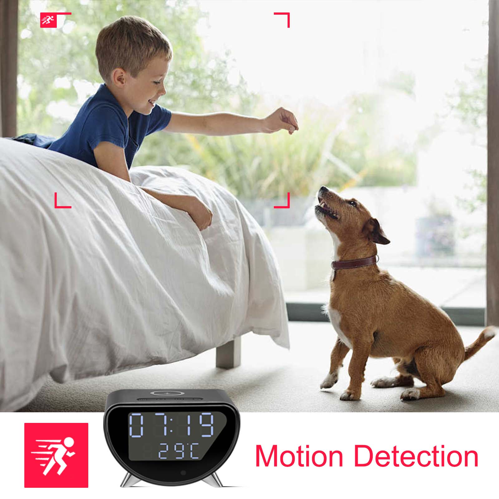 Câmera de relógio wi-fi com ca - Hidden Camera Clock avaliação e preço