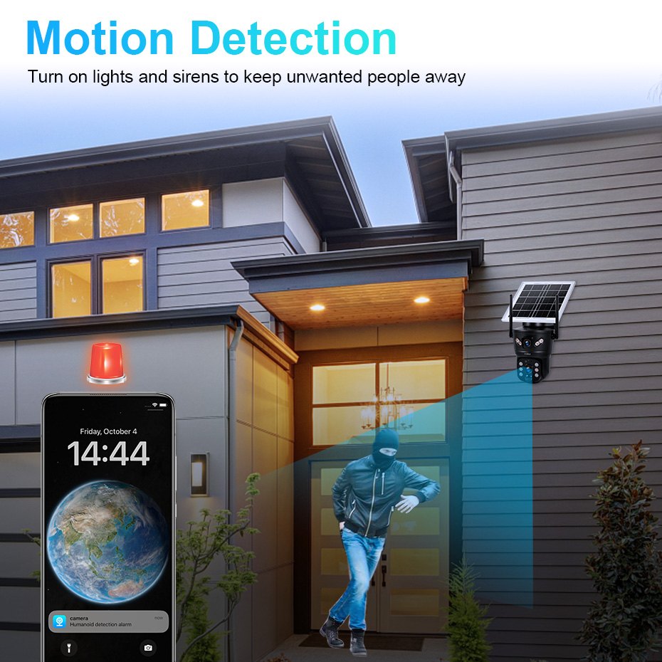 Câmera Solar KERUI 6MP 4G SIM  - Home Security Diy avaliação e preço