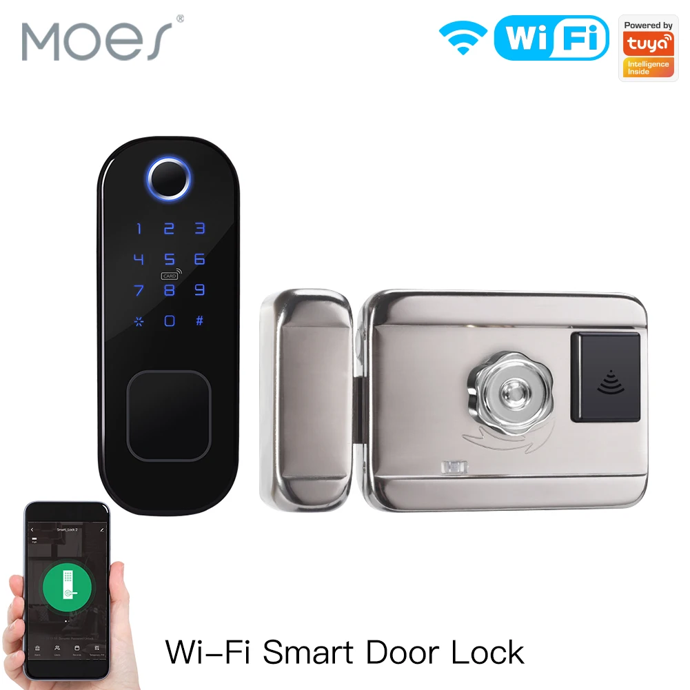 MOES-Smart Digital Door Lock c - Home Security Installation avaliação e preço