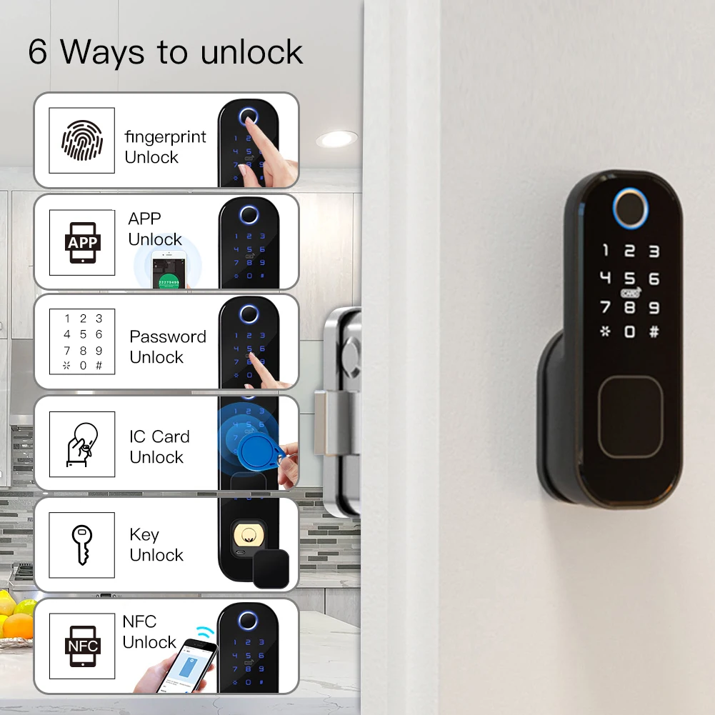 MOES-Smart Digital Door Lock c - Home Security Installation avaliação e preço