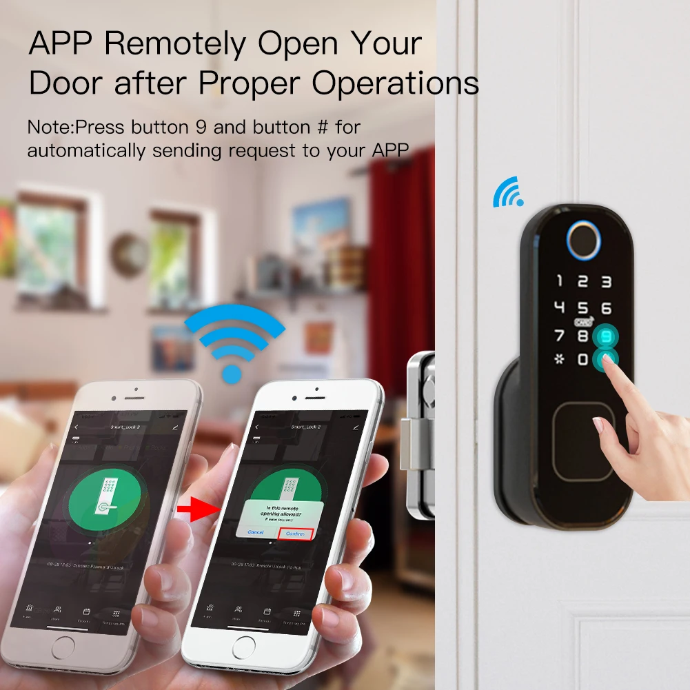 MOES-Smart Digital Door Lock c - Home Security Installation avaliação e preço