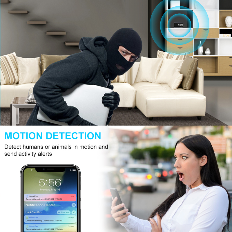 1080p wifi câmera relógio digi - Hidden Camera Clock avaliação e preço