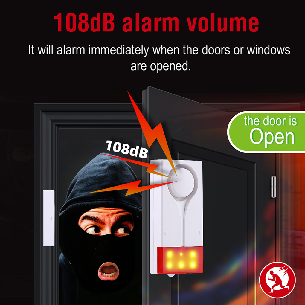 Alarme anti-roubo 110db alto a - Window Alarm Sensor avaliação e preço
