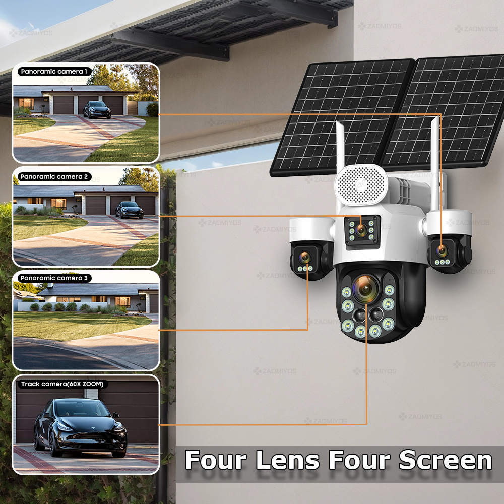 Câmera Externa 360 com 4 Lente - Home Security Diy avaliação e preço