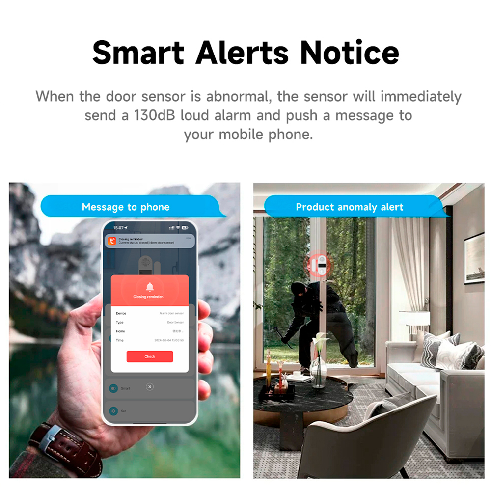 Sensor de Contato Sem Fio Tuya - Window Alarm Sensor avaliação e preço