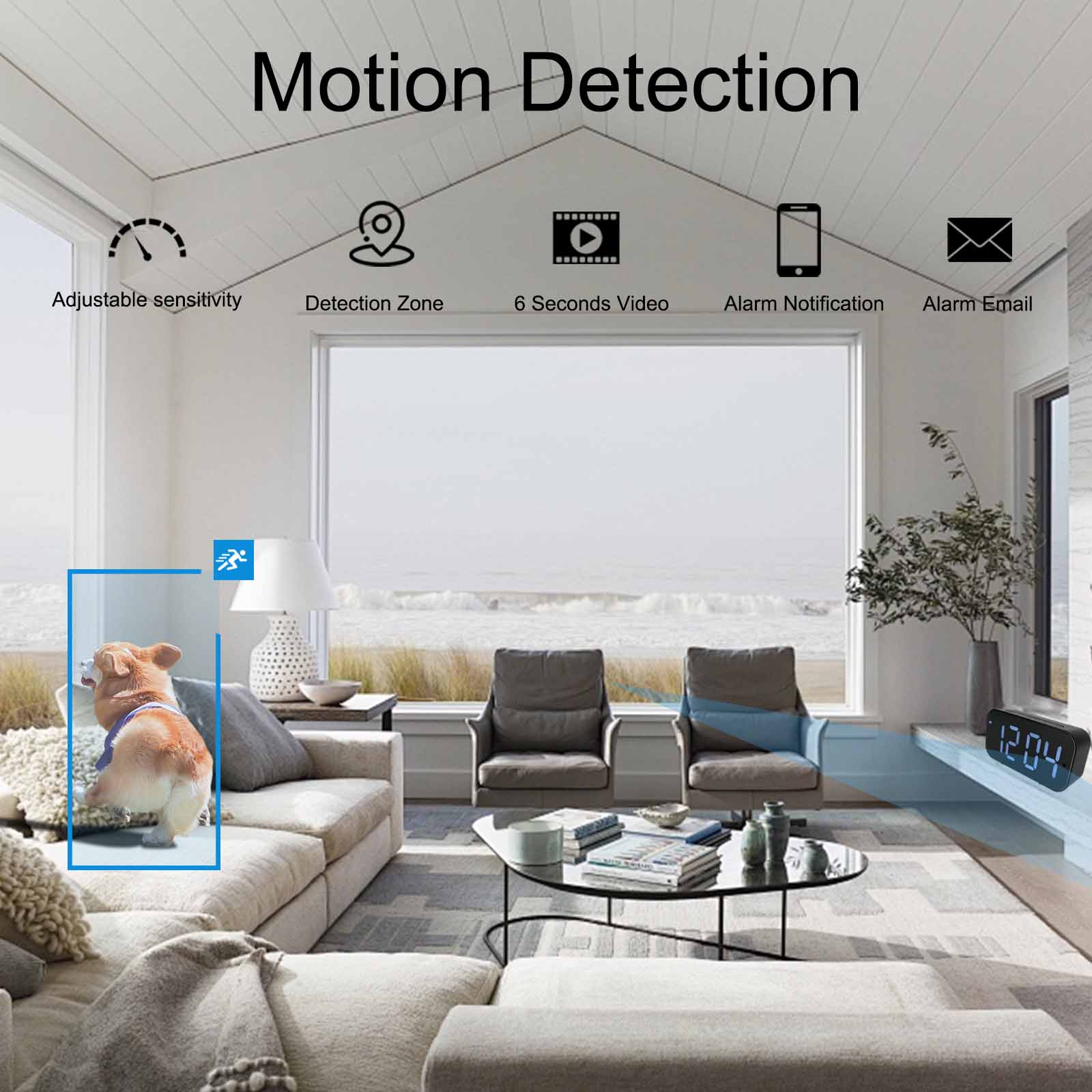 Câmera de relógio Wi-Fi com HD - Hidden Camera Clock avaliação e preço