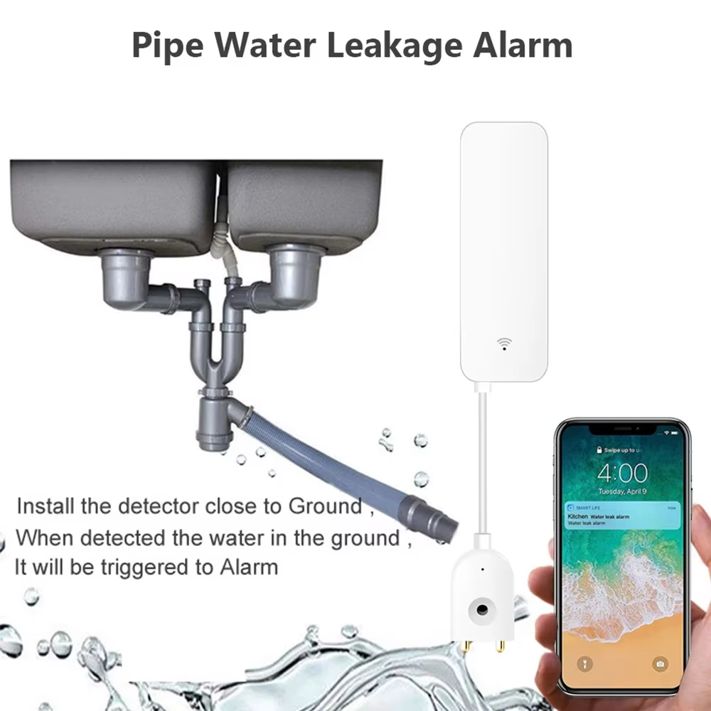 Sensor de Vazamento de Água Zi - Home Security Technology avaliação e preço