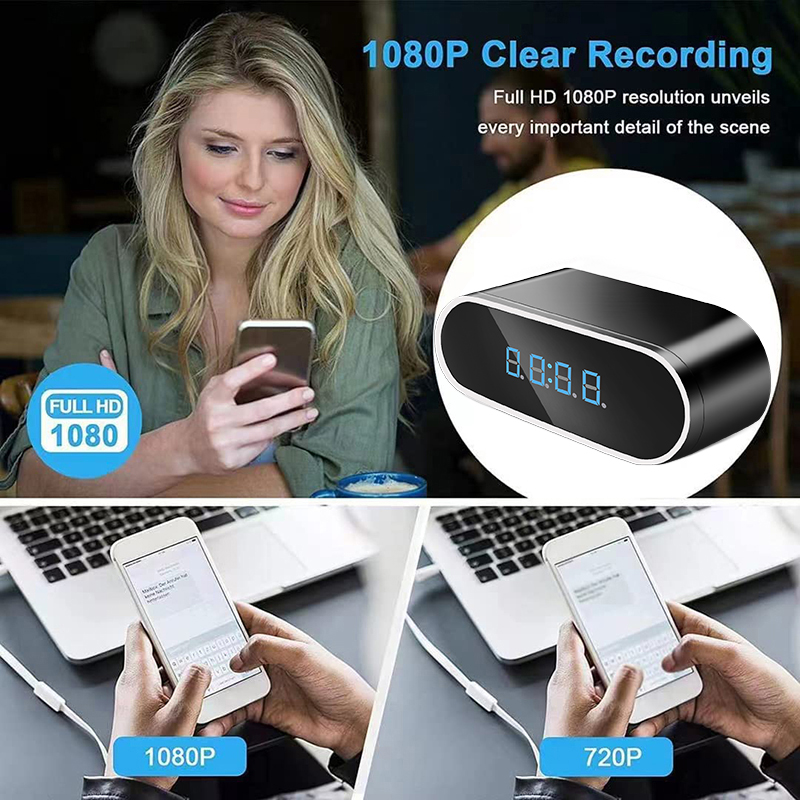 Full HD 1080P Despertador Mini - Hidden Camera Clock avaliação e preço