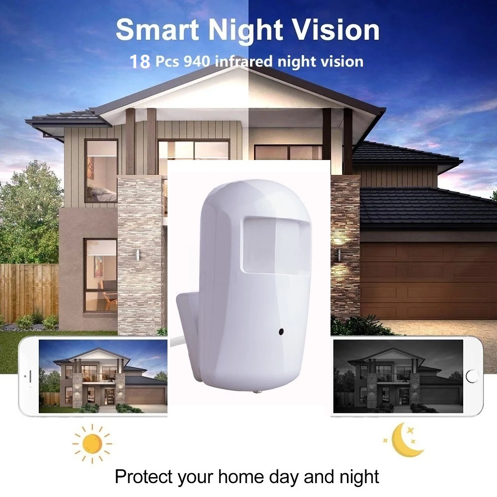 Mini câmera ip wi-fi tuya, 2mp - Hidden Camera Clock avaliação e preço