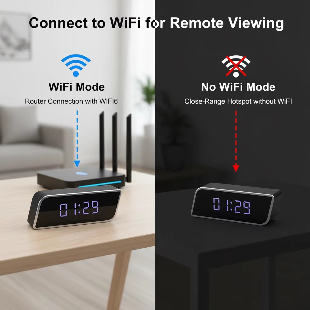 Câmera de relógio digital 1080 - Hidden Camera Clock avaliação e preço