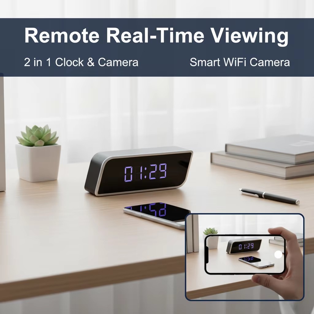 Câmera de relógio digital 1080 - Hidden Camera Clock avaliação e preço