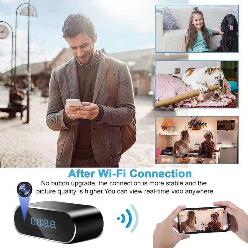 Atualizar 2500mah 1080p mini c - Hidden Camera Clock avaliação e preço