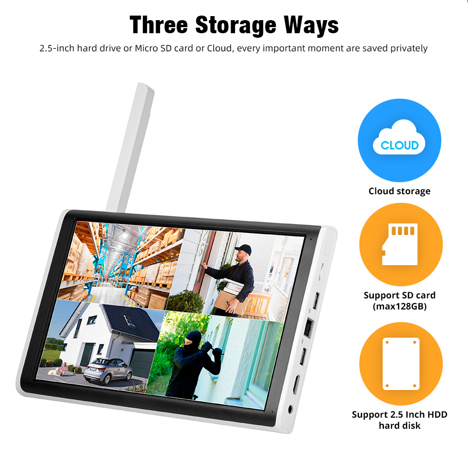 Kerui 2k 3k 4mp 8ch nvr wifi o - Home Security With Camera avaliação e preço