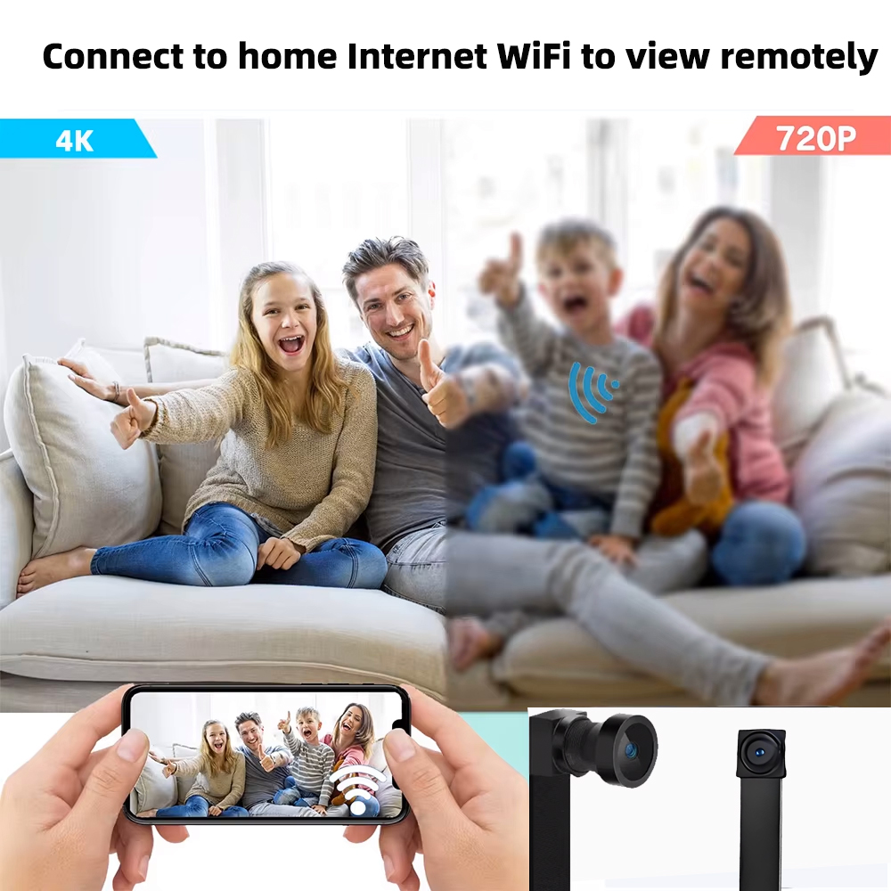 Suporta Câmera Mini WiFi HD 4K - Hidden Camera Clock avaliação e preço