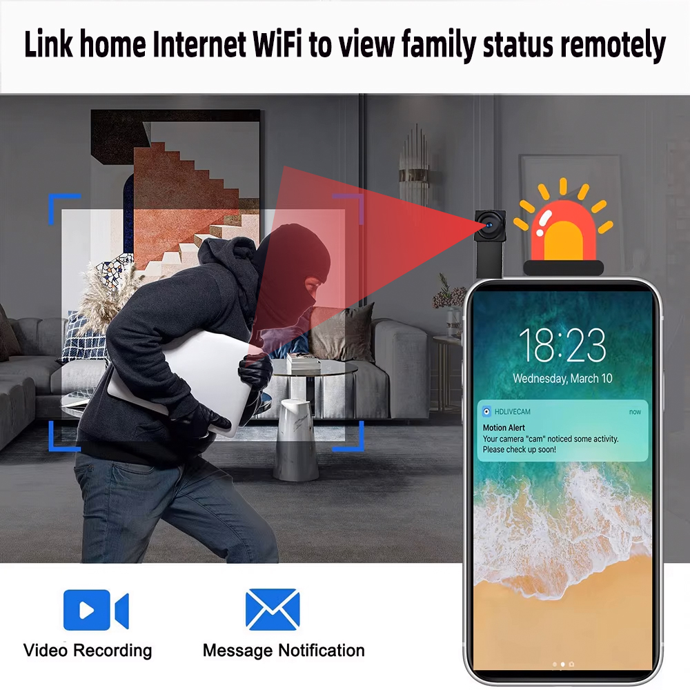 Suporta Câmera Mini WiFi HD 4K - Hidden Camera Clock avaliação e preço