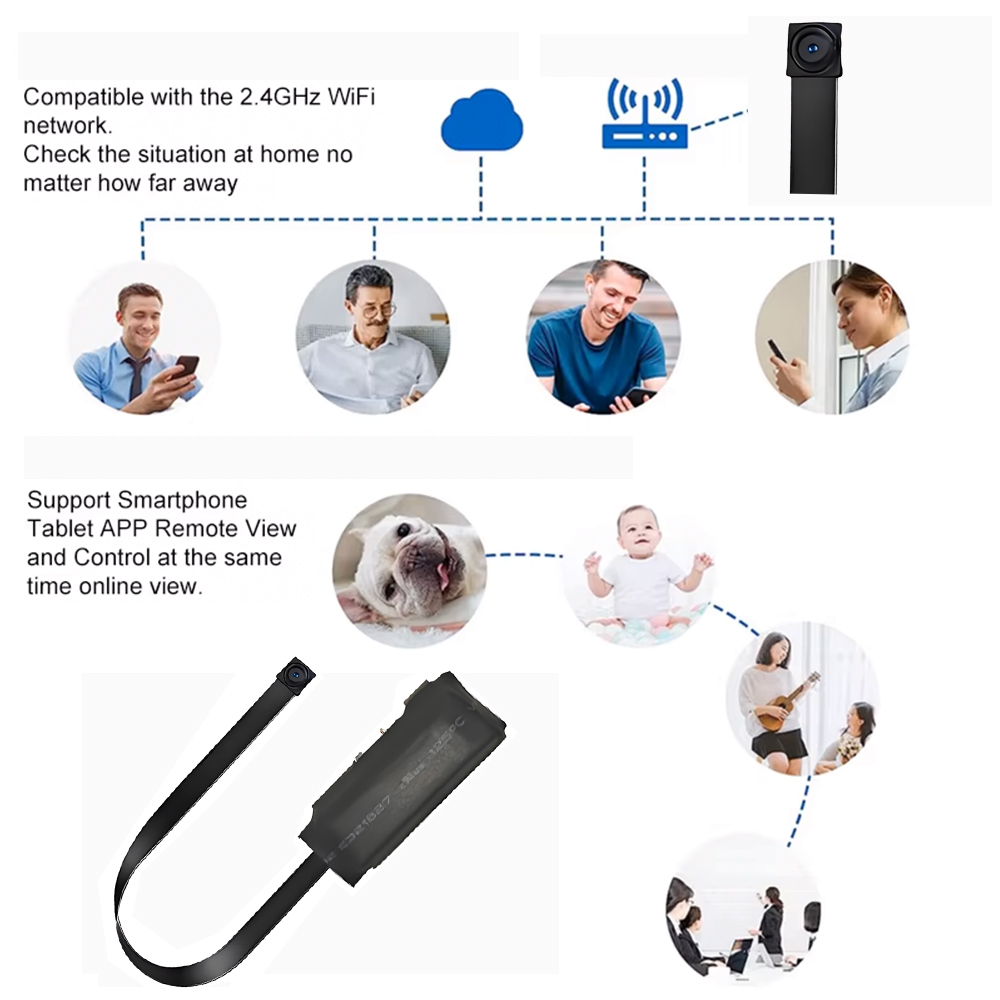 Suporta Câmera Mini WiFi HD 4K - Hidden Camera Clock avaliação e preço