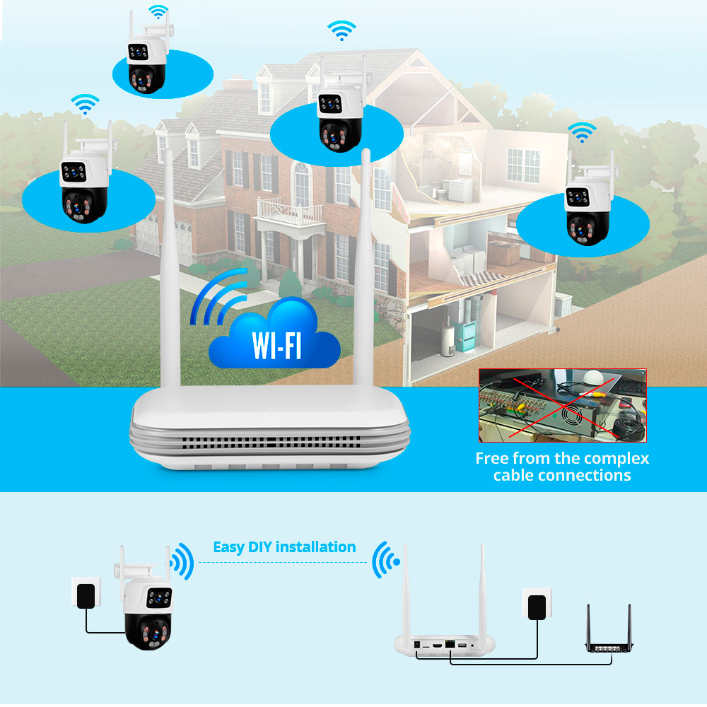 Kerui à prova d'água 6mp hd se - Home Security Diy avaliação e preço