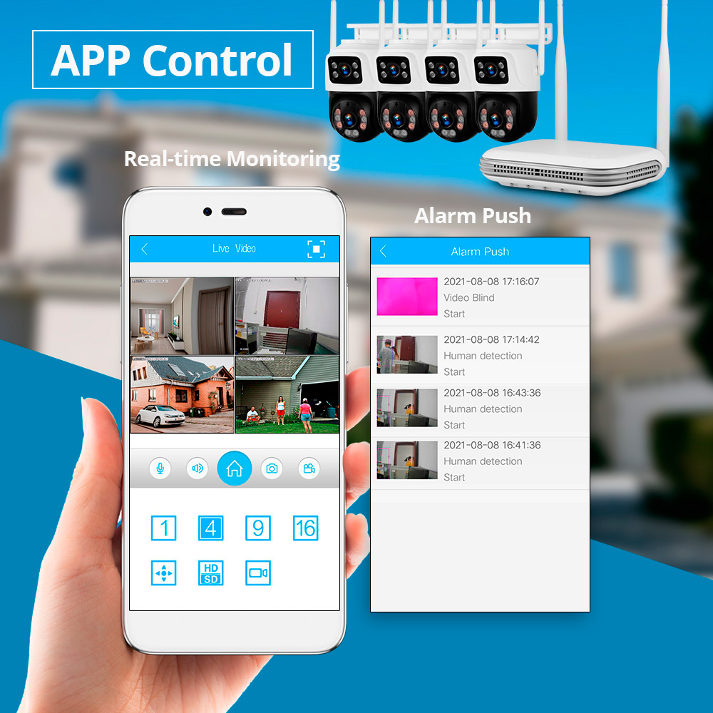 Kerui à prova d'água 6mp hd se - Home Security Diy avaliação e preço