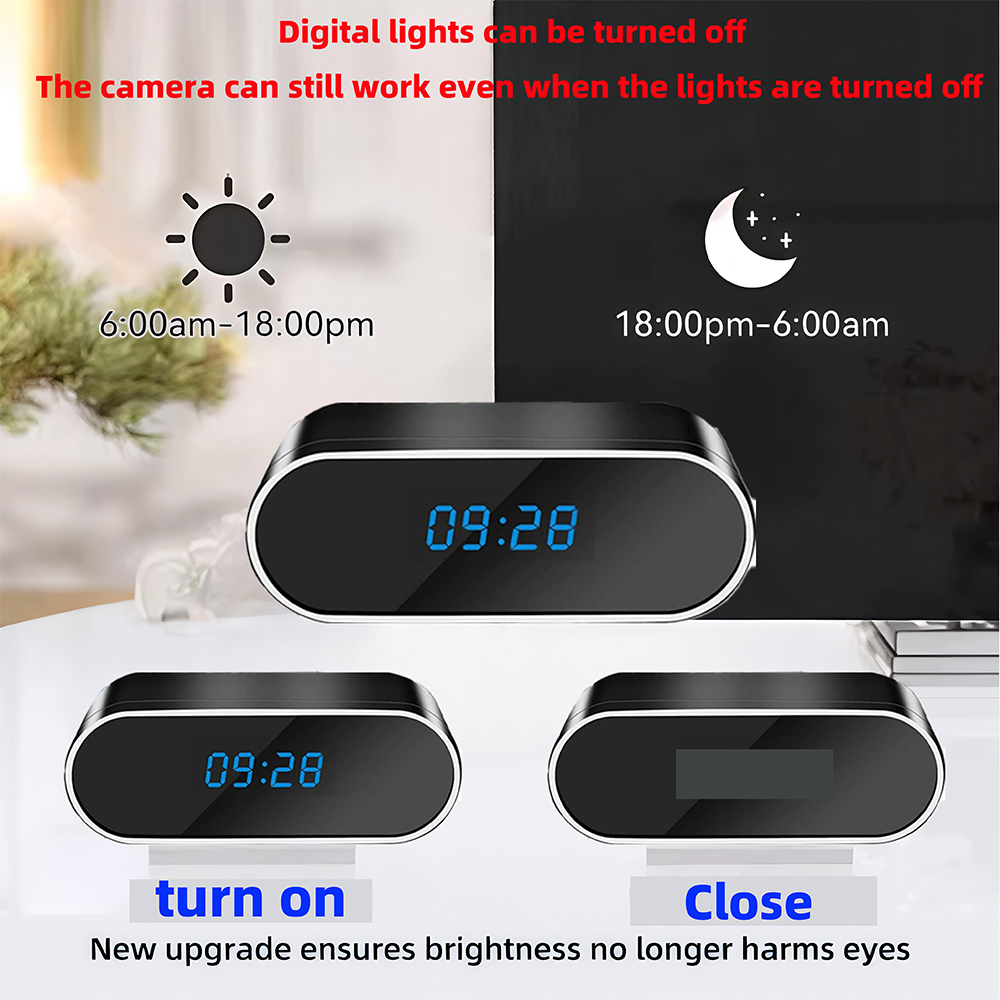Nova Câmera Mini Relógio 4KHD  - Hidden Camera Clock avaliação e preço