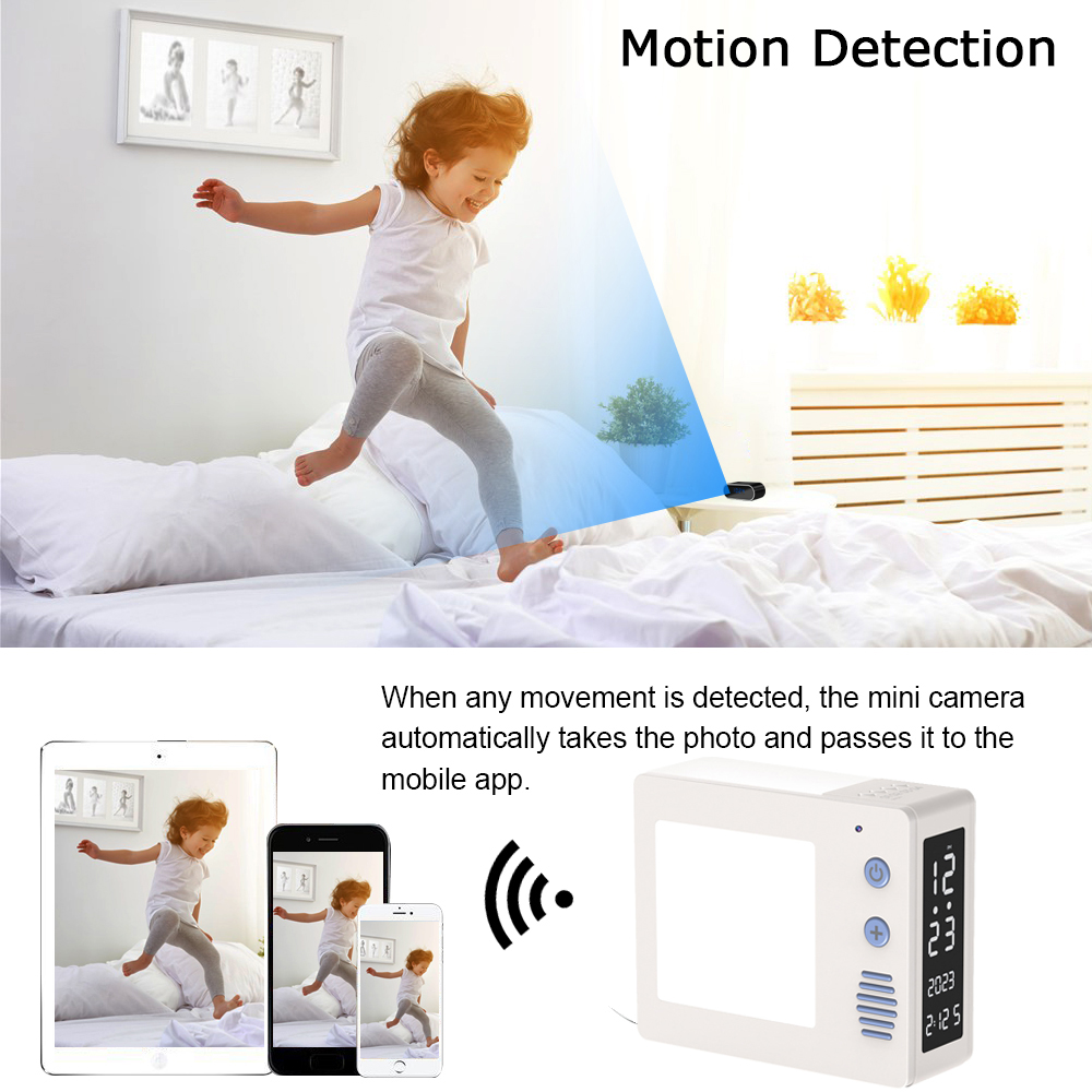 Câmera Mini WiFi 1080P HD4K co - Hidden Camera Clock avaliação e preço