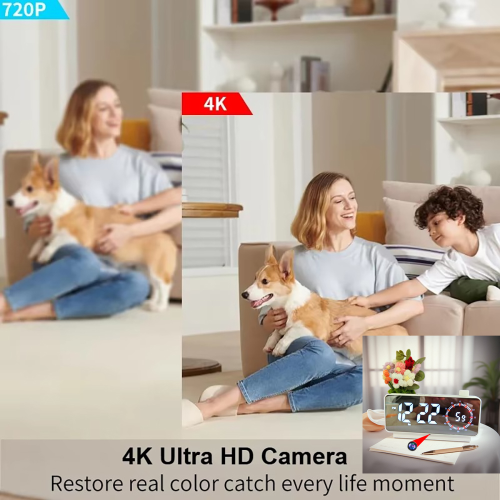 Câmera Mini Relógio WiFi 1080P - Hidden Camera Clock avaliação e preço
