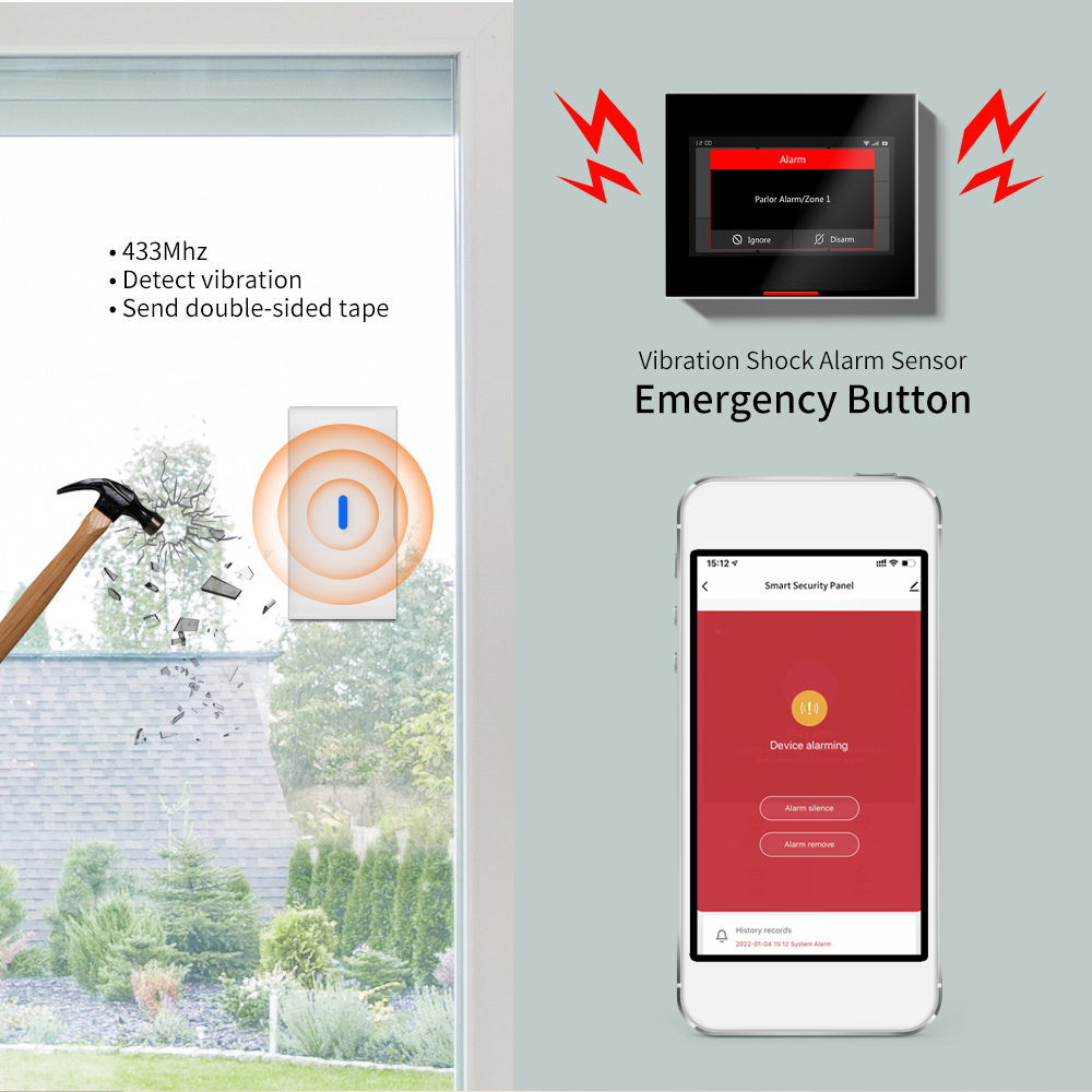 Sensor de Vibração Sem Fio Sta - Window Alarm Sensor avaliação e preço