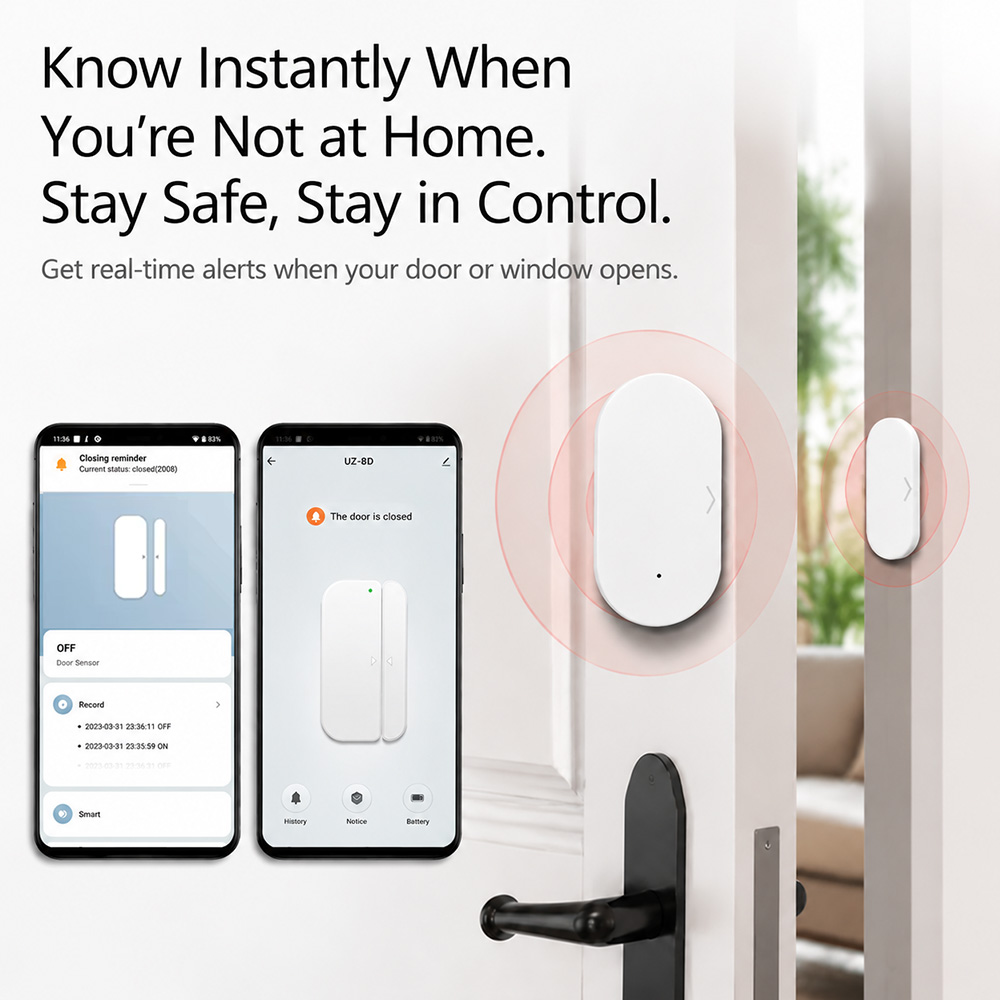 Sensor de Porta/Janela Zigbee  - Home Security Technology avaliação e preço
