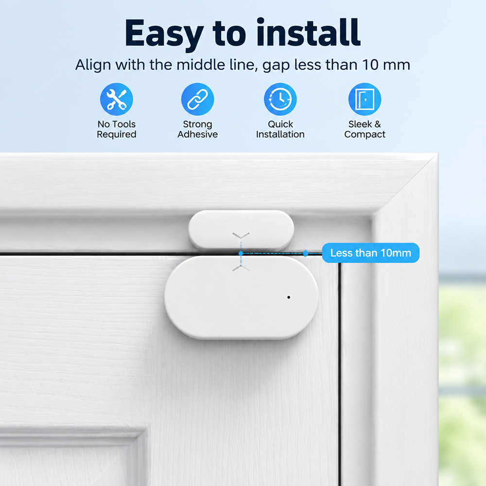 Sensor de Porta/Janela Zigbee  - Home Security Technology avaliação e preço