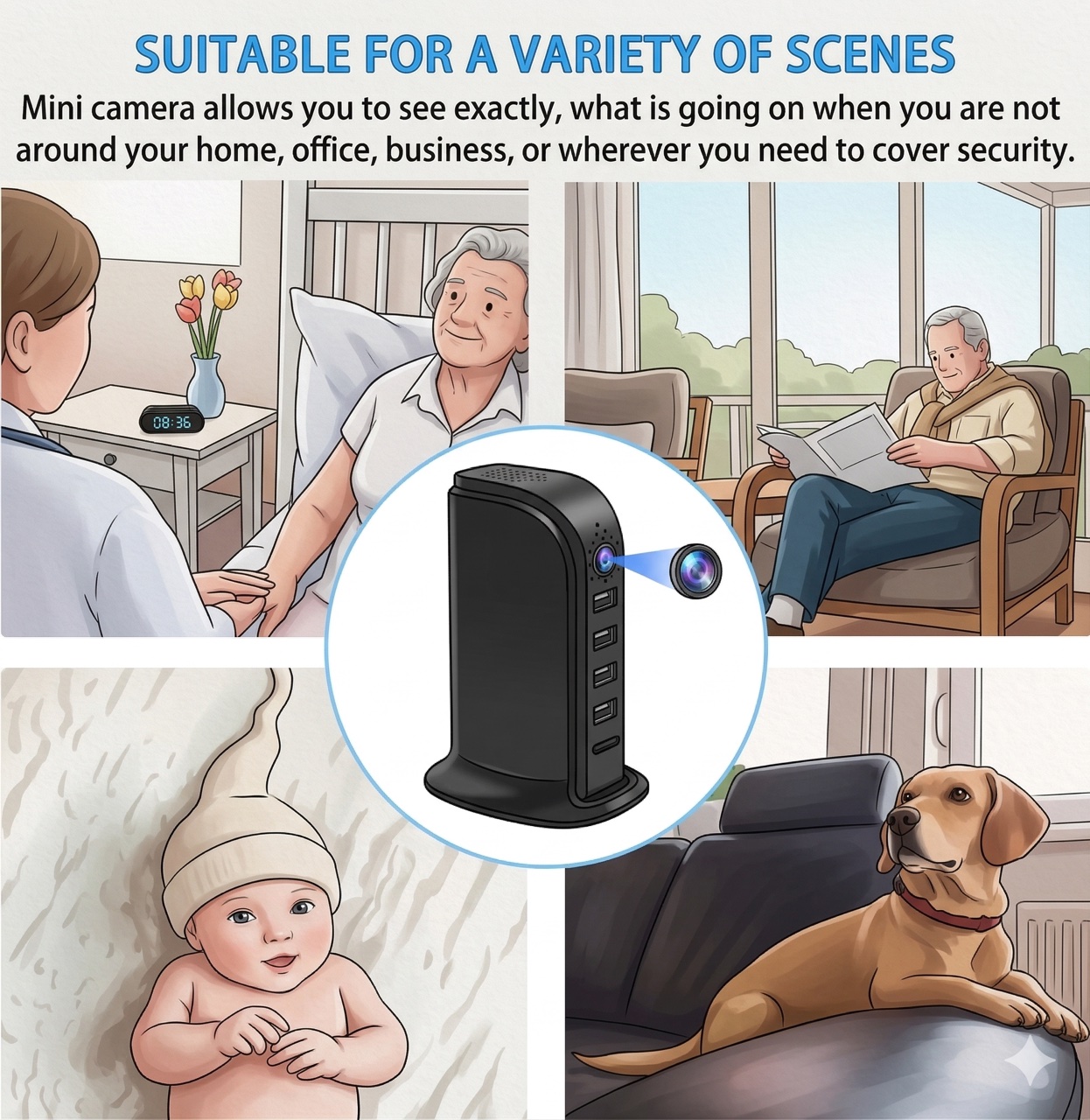 Câmera de Segurança Wi-Fi Comp - Home Security With Camera avaliação e preço