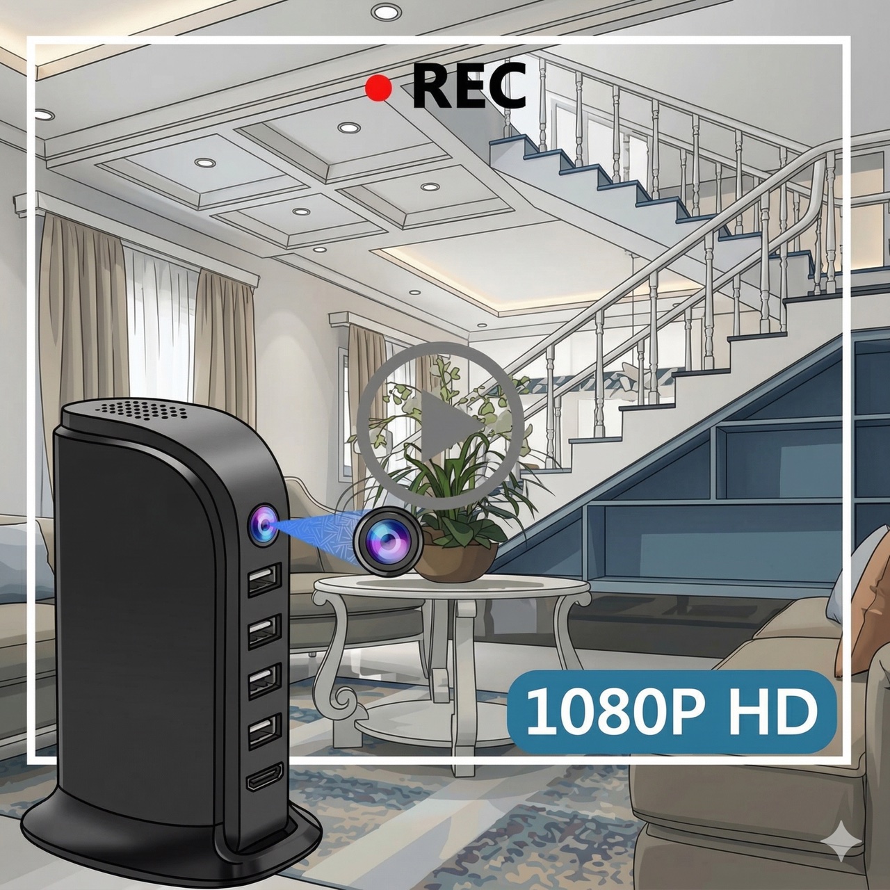 Câmera de Segurança Wi-Fi Comp - Home Security With Camera avaliação e preço