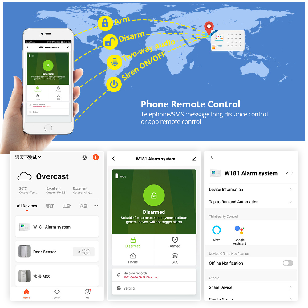 Kerui kit sistema de alarme se - Home Security Diy avaliação e preço