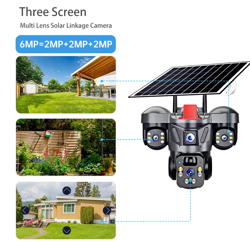 Kerui ao ar livre ptz 6mp 4g s - Home Security Diy avaliação e preço